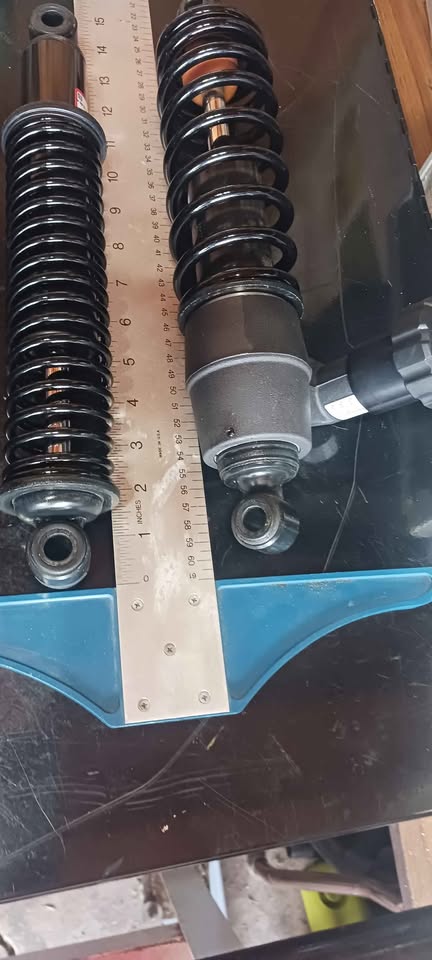 Shock Absorber Set, OEM 54000093 and 54000095, Harley Davidson and other bikes