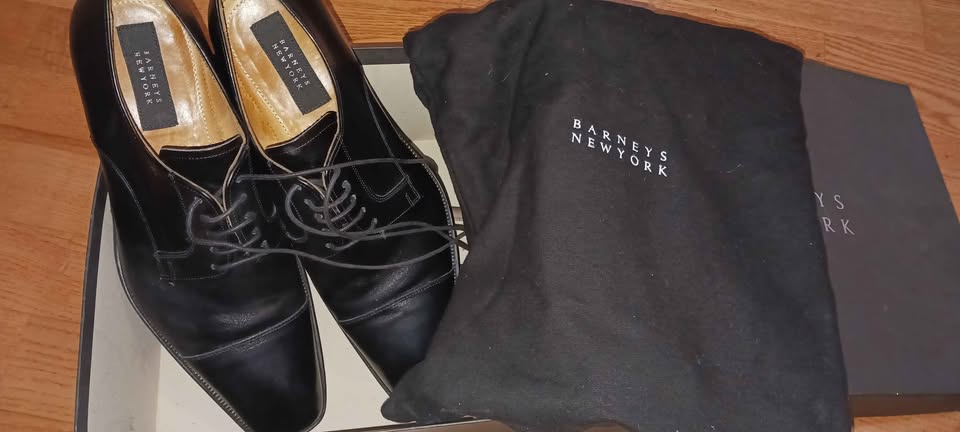 Barney's New York Men's Shoes, black dress shoe , size 10