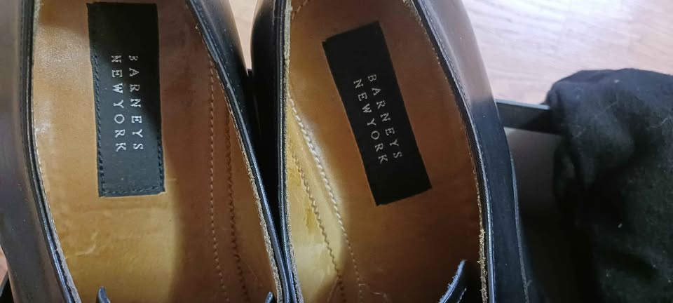 Barney's New York Men's Shoes, black dress shoe , size 10