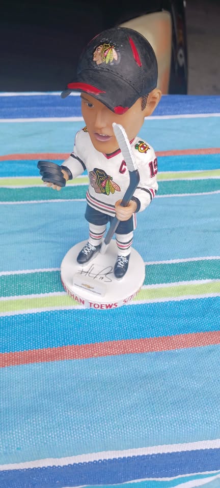 Jonathan Toews 1st Playoff Hat Trick Chicago Blackhawks Bobble Head No Box, Ceramic Figurine