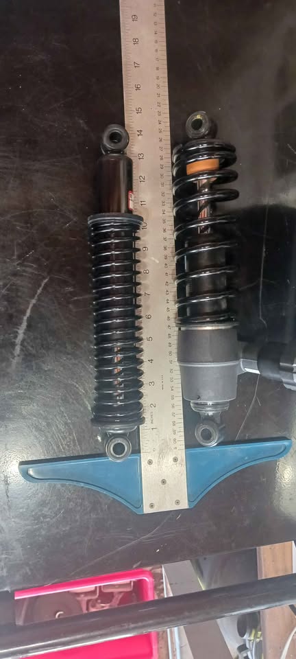 Shock Absorber Set, OEM 54000093 and 54000095, Harley Davidson and other bikes