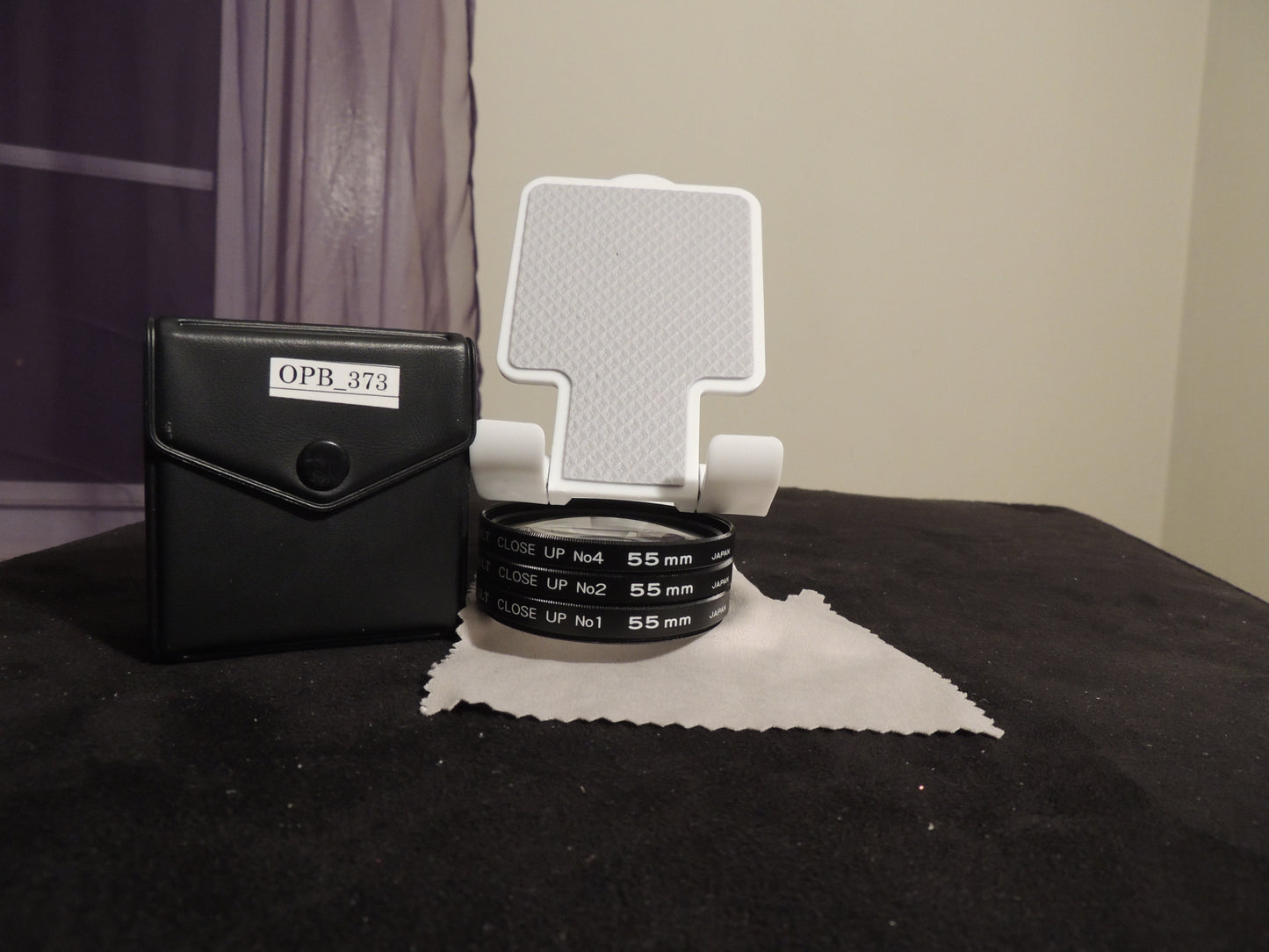 KALT 55mm CLOSE-UP LENS SET, No. 1, 2 and 4. With original safety leather case