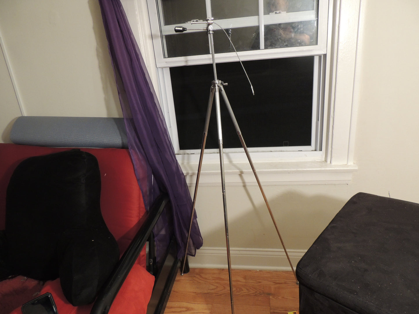 Accura Risomatic Deluxe Chrome Compact Telescoping Tripod 54" 