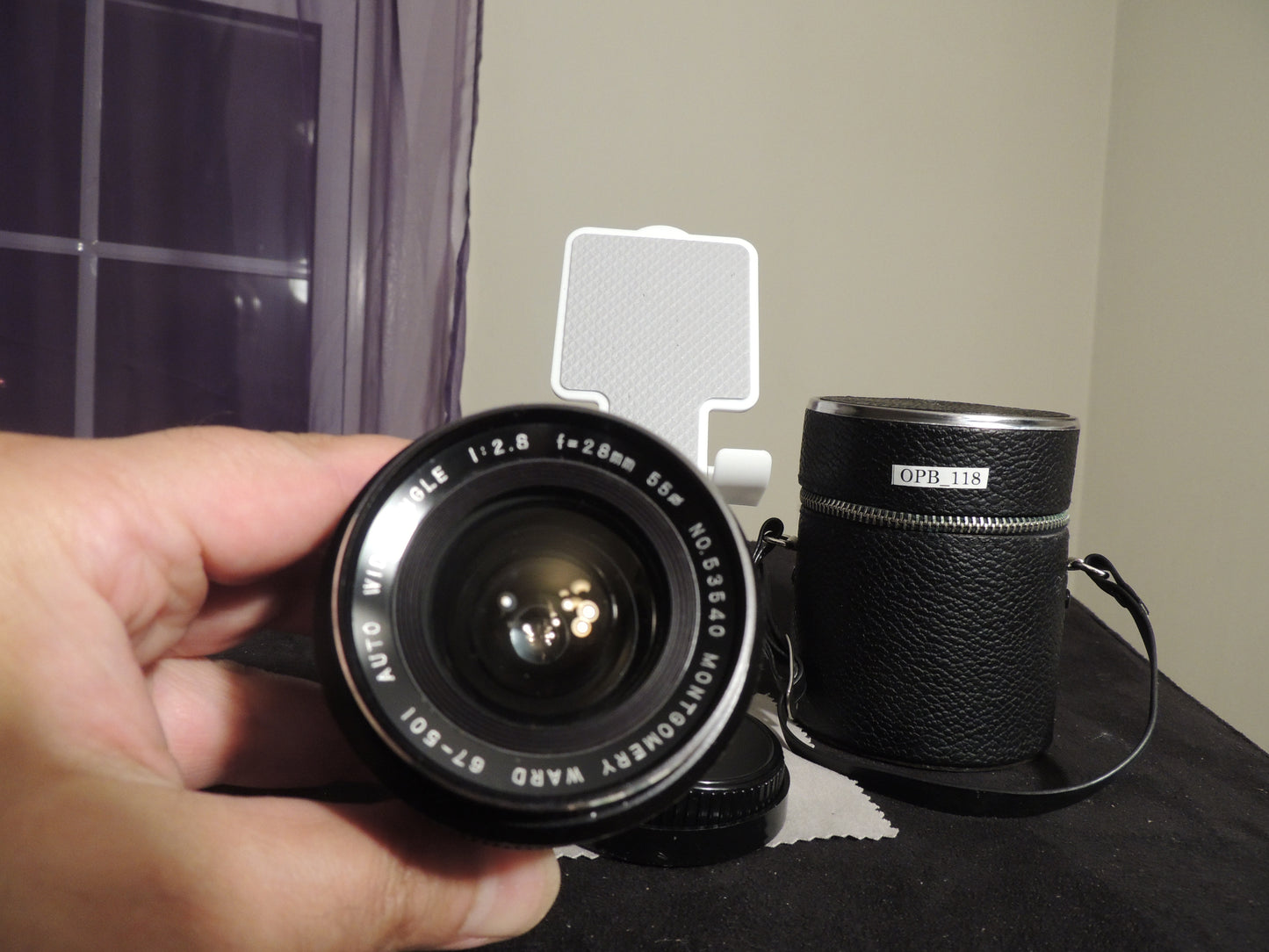 Montgomery Ward, 67-501, Auto wide angle, 1:2.8, f=28mm, 55⌀