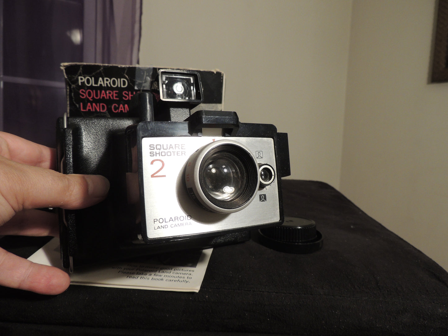 Polaroid Square Shooter 2 Land Camera Instant Camera w/ Box, Manual & Insert TH1
