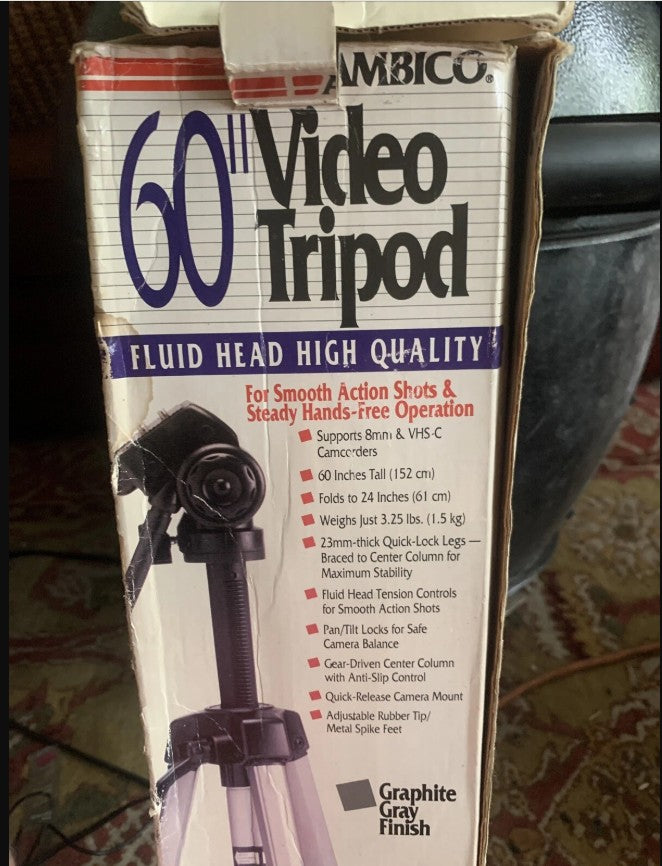 AMBICO 60" Tripod Camera Stand