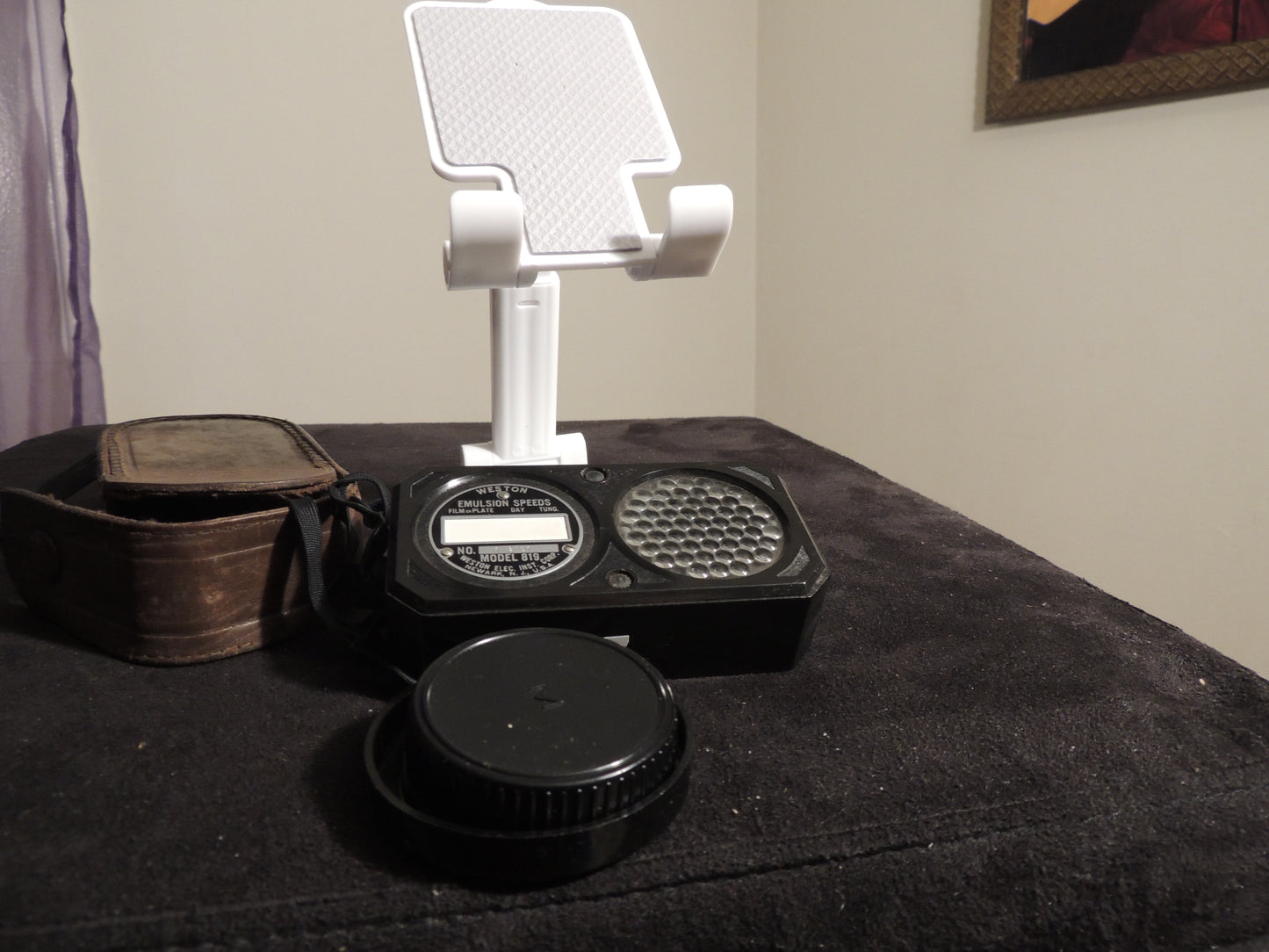 Weston Photronic Light Exposure Meter, Model 650 With Original Leather Case