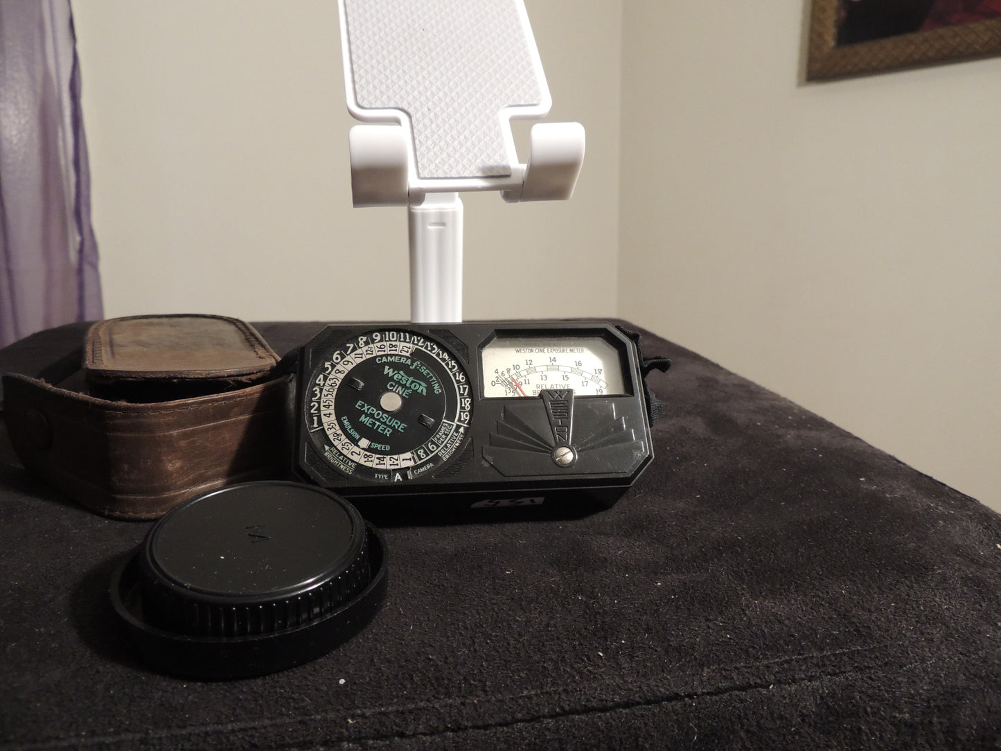 Weston Photronic Light Exposure Meter, Model 650 With Original Leather Case