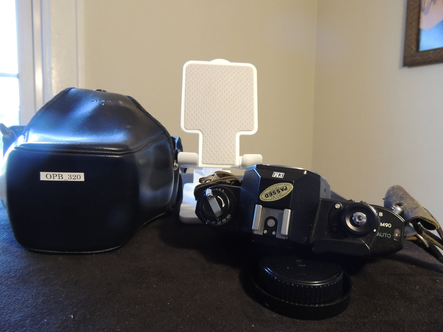 Nikon EM 35mm SLR Film Camera, original strap and leather case