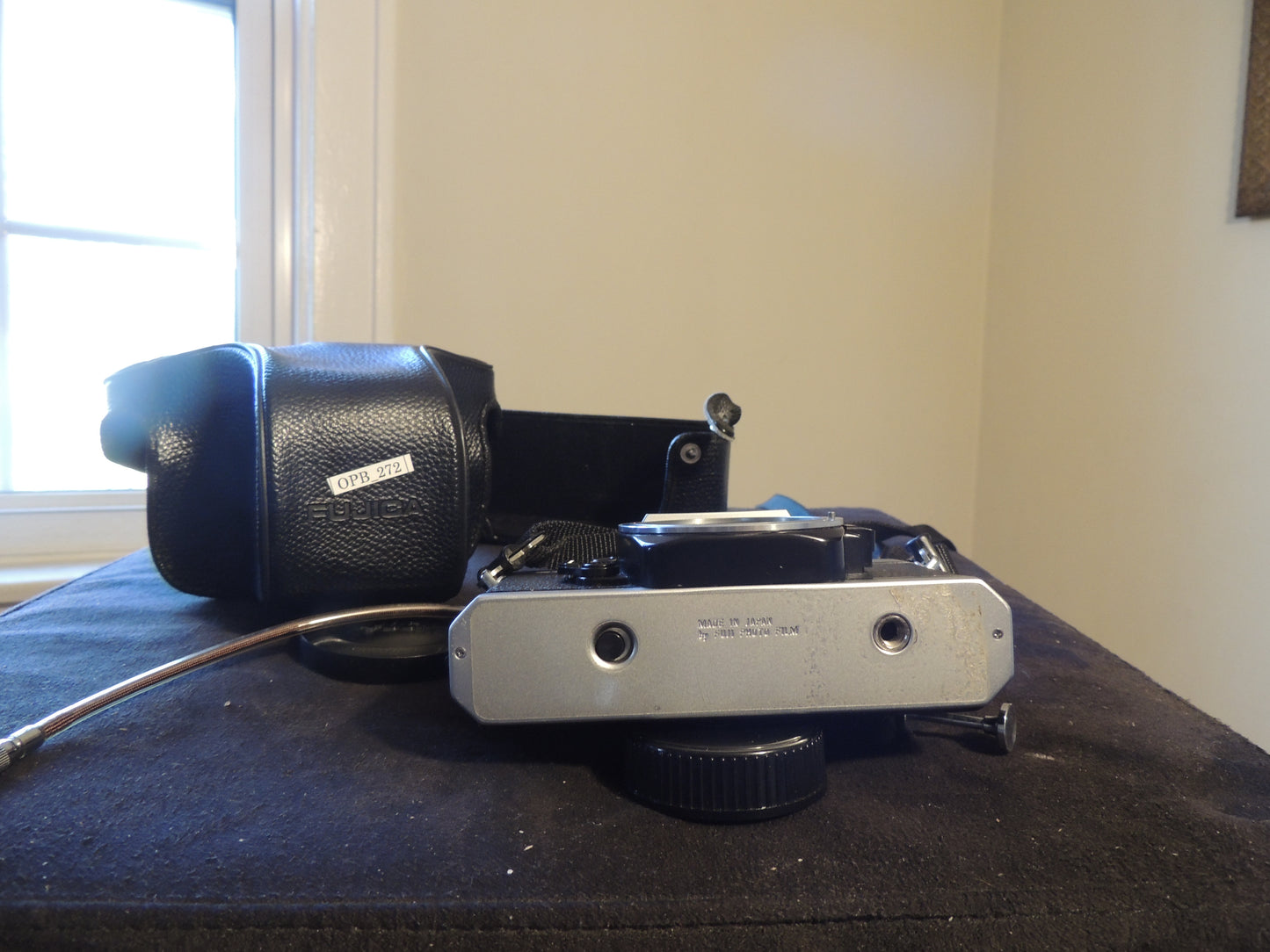 Fujica STX-1 35mm SLR Camera, original strap and leather case 