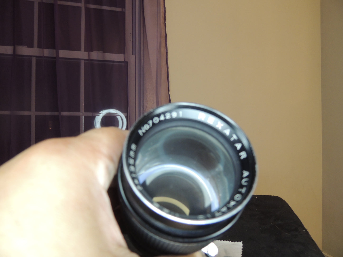 Rexatar Automatic, 1:2.8, f=135mm, camera lens with original leather case