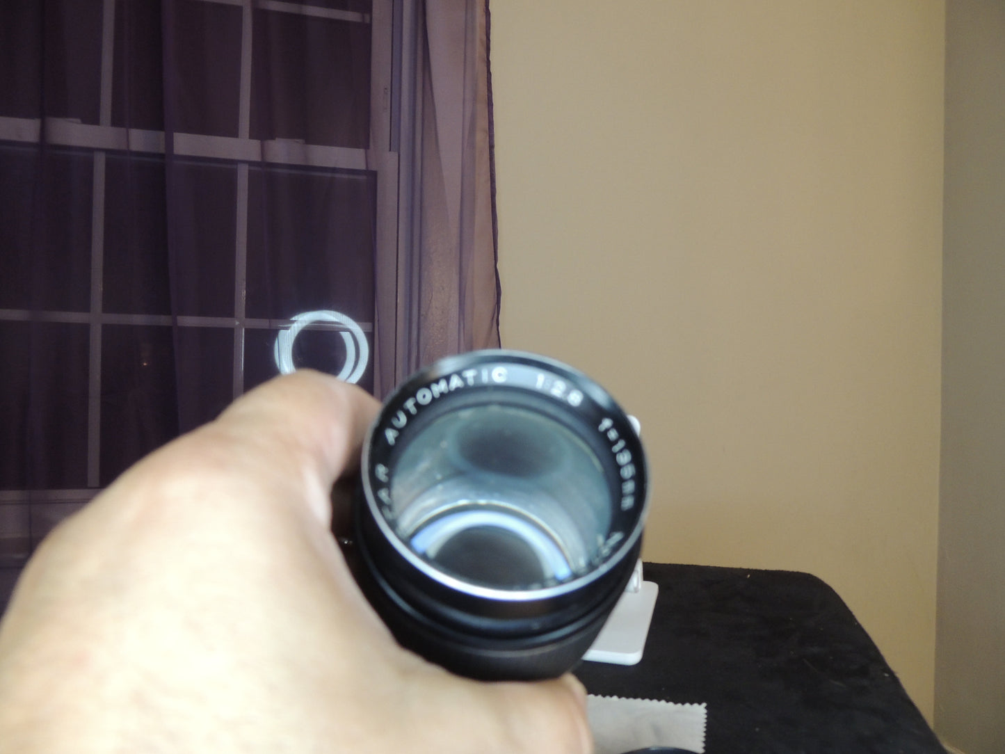 Rexatar Automatic, 1:2.8, f=135mm, camera lens with original leather case