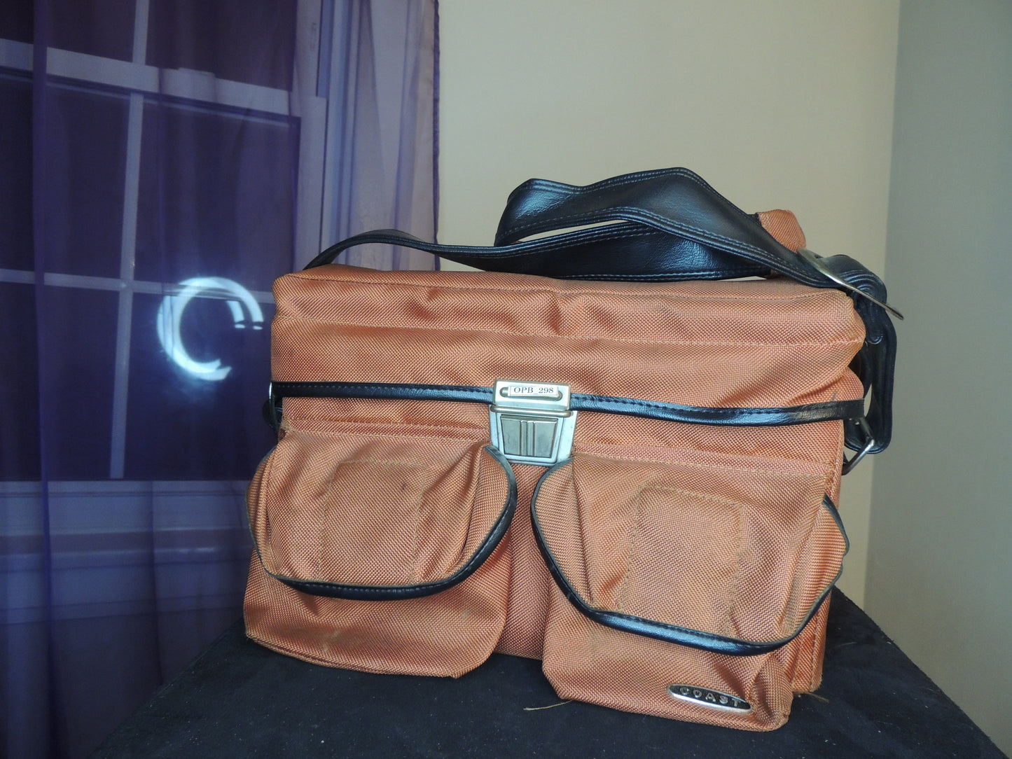 Coast Brown Nylon Camera Bag. Water and shock resistant