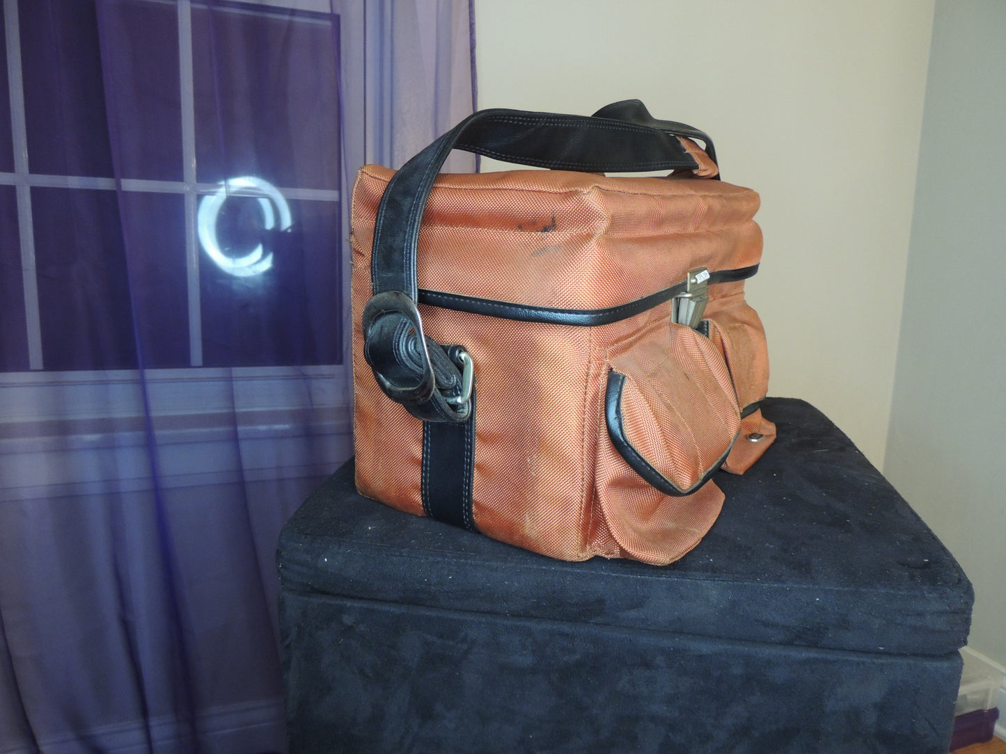 Coast Brown Nylon Camera Bag. Water and shock resistant