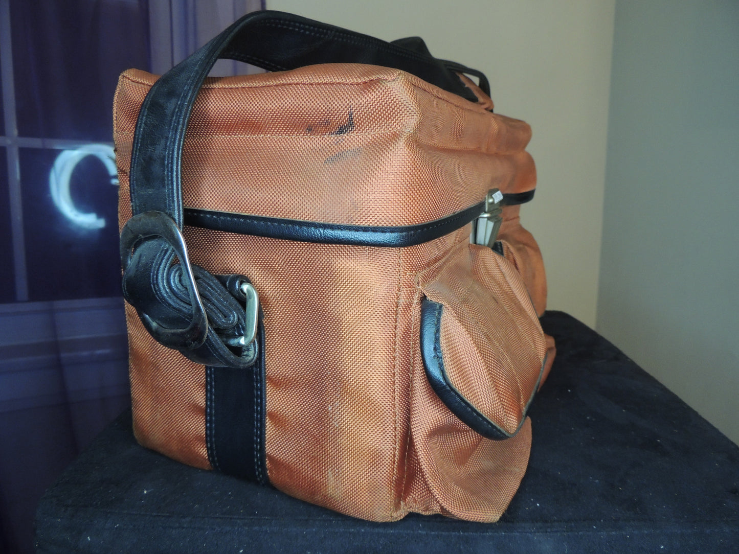 Coast Brown Nylon Camera Bag. Water and shock resistant