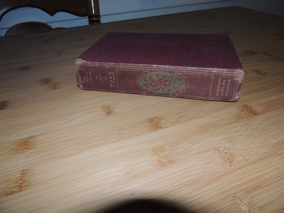 Antique Book, 1905 print, Hard cover, Mark Twain, "A Tramp Abroad"