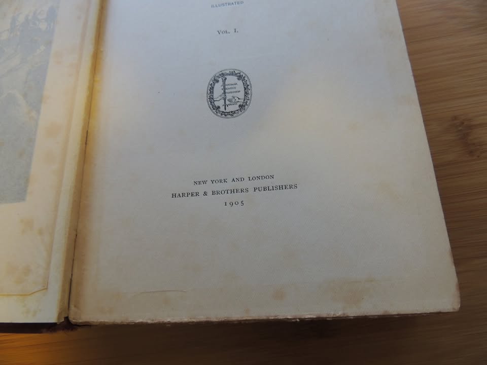 Antique Book, 1905 print, Hard cover, Mark Twain, "A Tramp Abroad"