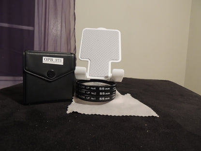 KALT 55mm CLOSE-UP LENS SET, No. 1, 2 and 4. With original safety leather case
