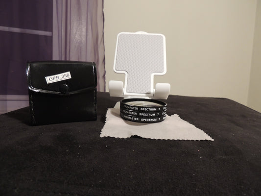 Promaster Spectrum 7 Camera Lens Set, 55mm, +1 +2 +4 with original safety leather case.