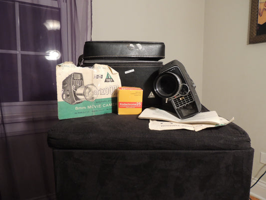 Varizoom 8mm Movie Camera, with case and film&nbsp;