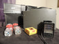 polaroid 440 with flash gun, flash cubes, filter case and original case