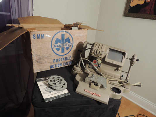 Mansfield Model 950 8mm Portable Action Editor, Movie Film Splicer