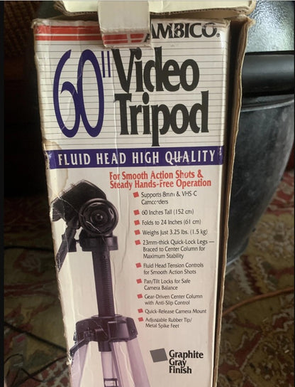 AMBICO 60" Tripod Camera Stand