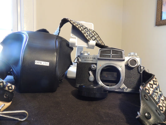 Miranda Sensorex 35mm Camera, original strap and leather case