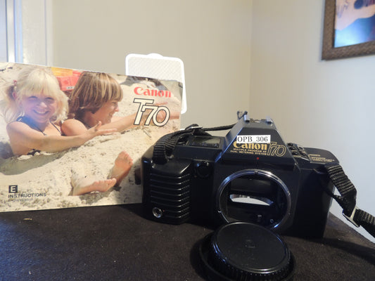 Canon T70, Camera only, with original strap and manual