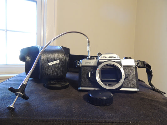 Fujica STX-1 35mm SLR Camera, original strap and leather case&nbsp;