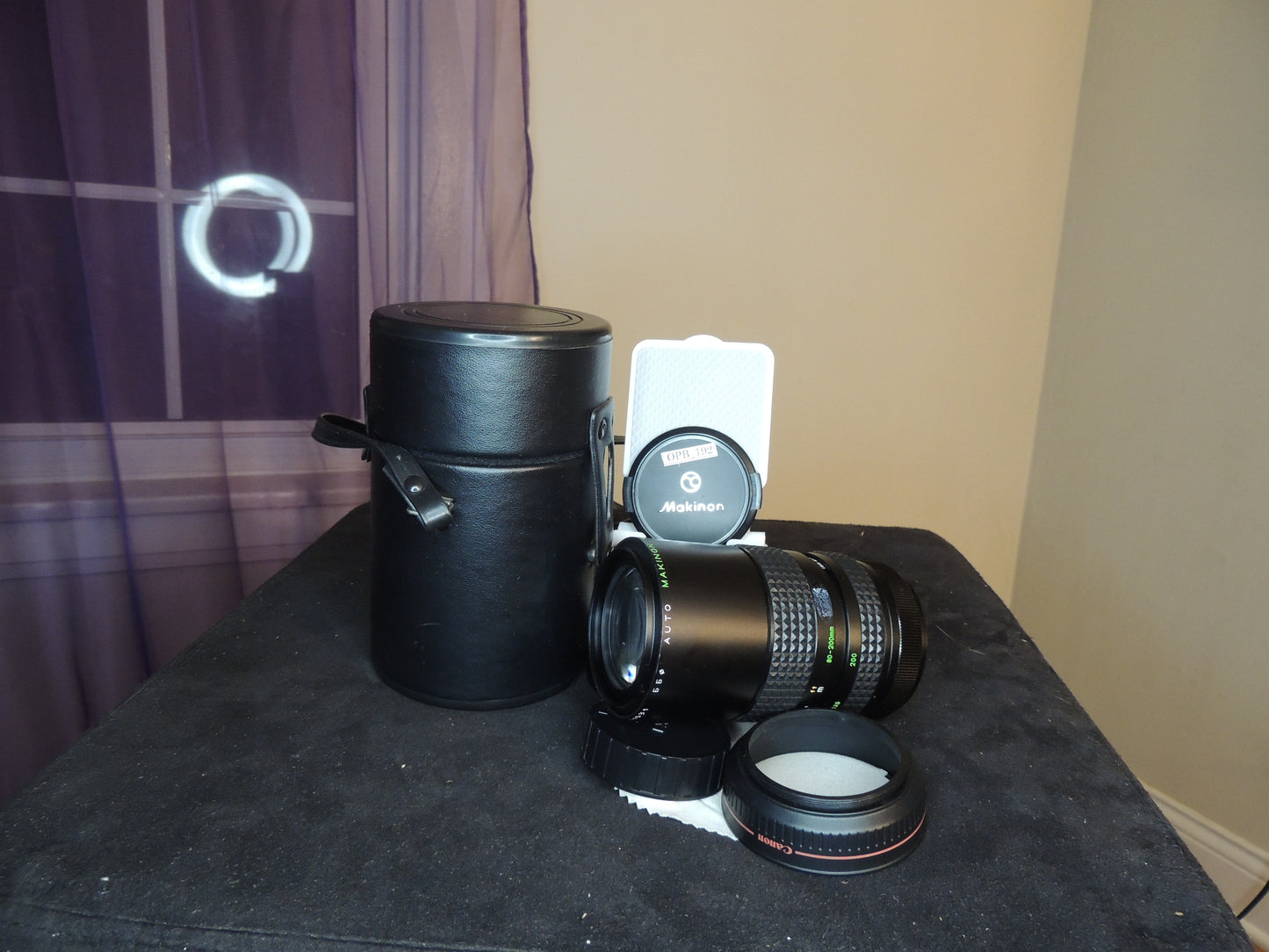 Makinon f/4.5 f=80-200mm, Auto Makinon MC, Camera Lens, with original leather case