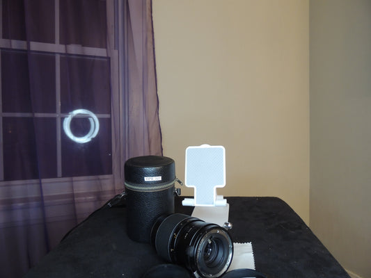 Rexatar Automatic, 1:2.8, f=135mm, camera lens with original leather case