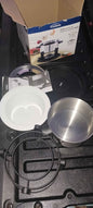 STAINLESS STEEL FONDUE POT SET with COOL TOUCH HANDLES NEW in the box