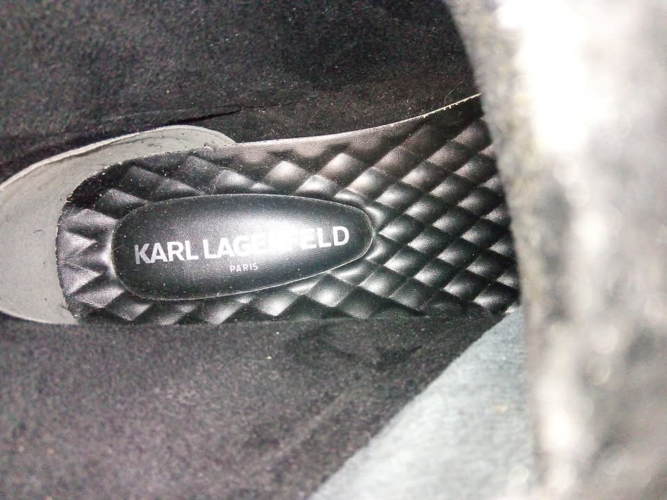 Karl Lagerfeld Paris, MEN'S LEATHER DOUBLE ZIP FUR-LINED BOOT, Size (Male- US) 11.0&nbsp; [new, never worn]